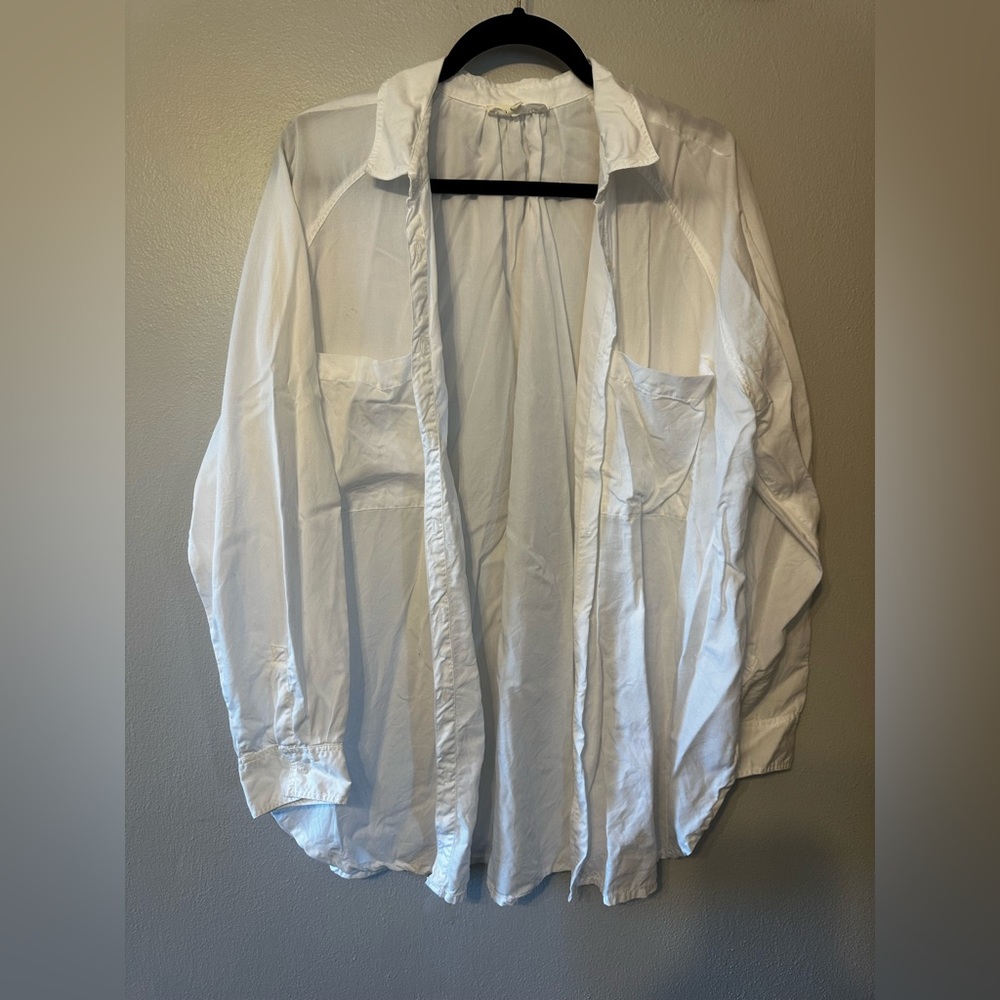 Lou & Grey by Loft White Button Up